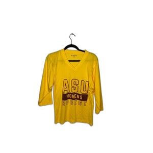 Firstar Arizona State University Sun Devils 3/4 Sleeve kids Hockey Shirt Sz YM